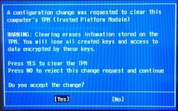 Clearing The Tpm Trusted Platform Module