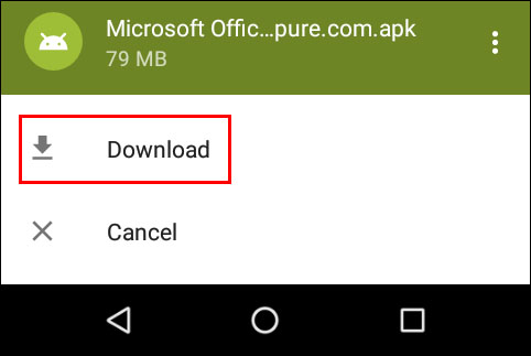 Download app on Android.